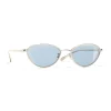 Chanel - Cat Eye Sunglasses - Gold Light Blue - Chanel Eyewear - Avvenice