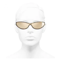 Chanel - Cat Eye Sunglasses - Dark Tortoise Gold - Chanel Eyewear - Avvenice