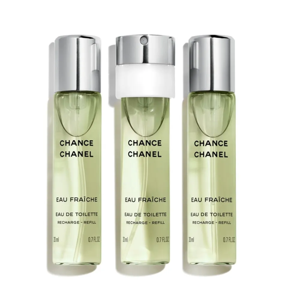 Chanel - CHANCE EAU FRAÎCHE - Eau De Toilette Twist And Spray Recharge - Luxury Fragrances - 3x20 ml - Avvenice