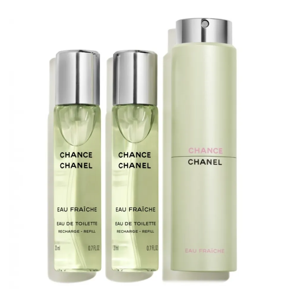 Chanel - CHANCE EAU FRAÎCHE - Eau De Toilette Twist And Spray - Luxury Fragrances - 3x20 ml - Avvenice