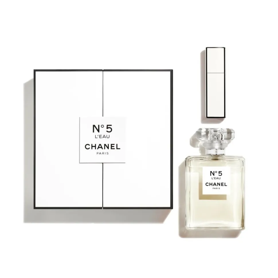 Chanel - N°5 - Coffret N°5 l'Eau 100 ml + Mini Twist and Spray 7 ml - Luxury Fragrances - Avvenice