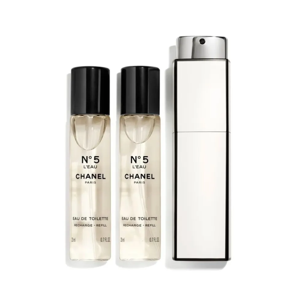 Chanel - N°5 - Eau De Toilette Twist & Spray - Luxury Fragrances - 3x20 ml - Avvenice