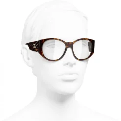 Chanel - Oval Sunglasses - Dark Tortoise Transparent - Chanel Eyewear - Avvenice
