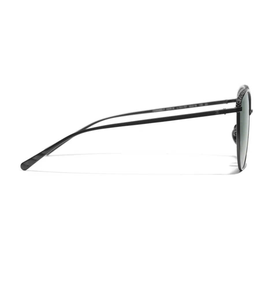 Chanel - Pantos Sunglasses - Black Green Mirror - Chanel Eyewear - Avvenice