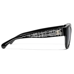 Chanel - Pantos Sunglasses - Black Gray - Chanel Eyewear - Avvenice