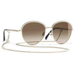Chanel - Pantos Sunglasses - Gold Brown - Chanel Eyewear - Avvenice