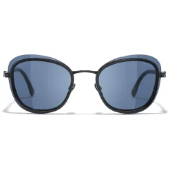 Chanel - Pantos Sunglasses - Black Blue - Chanel Eyewear - Avvenice