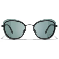 Chanel - Pantos Sunglasses - Black Green - Chanel Eyewear - Avvenice