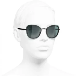 Chanel - Pantos Sunglasses - Black Green - Chanel Eyewear - Avvenice