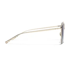 Chanel - Pantos Sunglasses - Gold Gray Gradient - Chanel Eyewear - Avvenice
