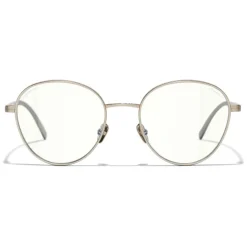 Chanel - Pantos Sunglasses - Gold Transparent - Chanel Eyewear - Avvenice