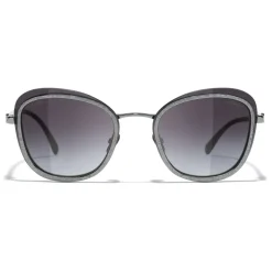 Chanel - Pantos Sunglasses - Silver Gray - Chanel Eyewear - Avvenice