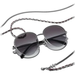 Chanel - Pantos Sunglasses - Silver Gray - Chanel Eyewear - Avvenice