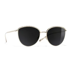 Chanel - Pantos Sunglasses - Gold Gray - Chanel Eyewear - Avvenice