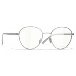 Chanel - Pantos Sunglasses - Silver Transparent - Chanel Eyewear - Avvenice