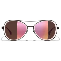 Chanel - Pilot Sunglasses - Dark Red - Chanel Eyewear - Avvenice