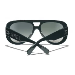 Chanel - Pilot Sunglasses - Dark Green Mirror - Chanel Eyewear - Avvenice