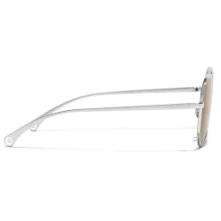 Chanel - Pilot Sunglasses - Silver Pink Gold - Chanel Eyewear - Avvenice