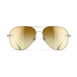 Chanel - Pilot Sunglasses - Gold Brown - Chanel Eyewear - Avvenice