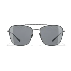 Chanel - Pilot Sunglasses - Black Gray - Chanel Eyewear - Avvenice