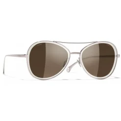 Chanel - Pilot Sunglasses - Pink Brown - Chanel Eyewear - Avvenice
