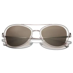 Chanel - Pilot Sunglasses - Pink Brown - Chanel Eyewear - Avvenice
