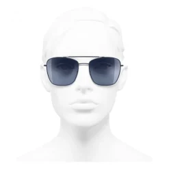 Chanel - Pilot Sunglasses - Blue - Chanel Eyewear - Avvenice