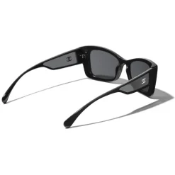 Chanel - Rectangle Sunglasses - Black Gray - Chanel Eyewear - Avvenice
