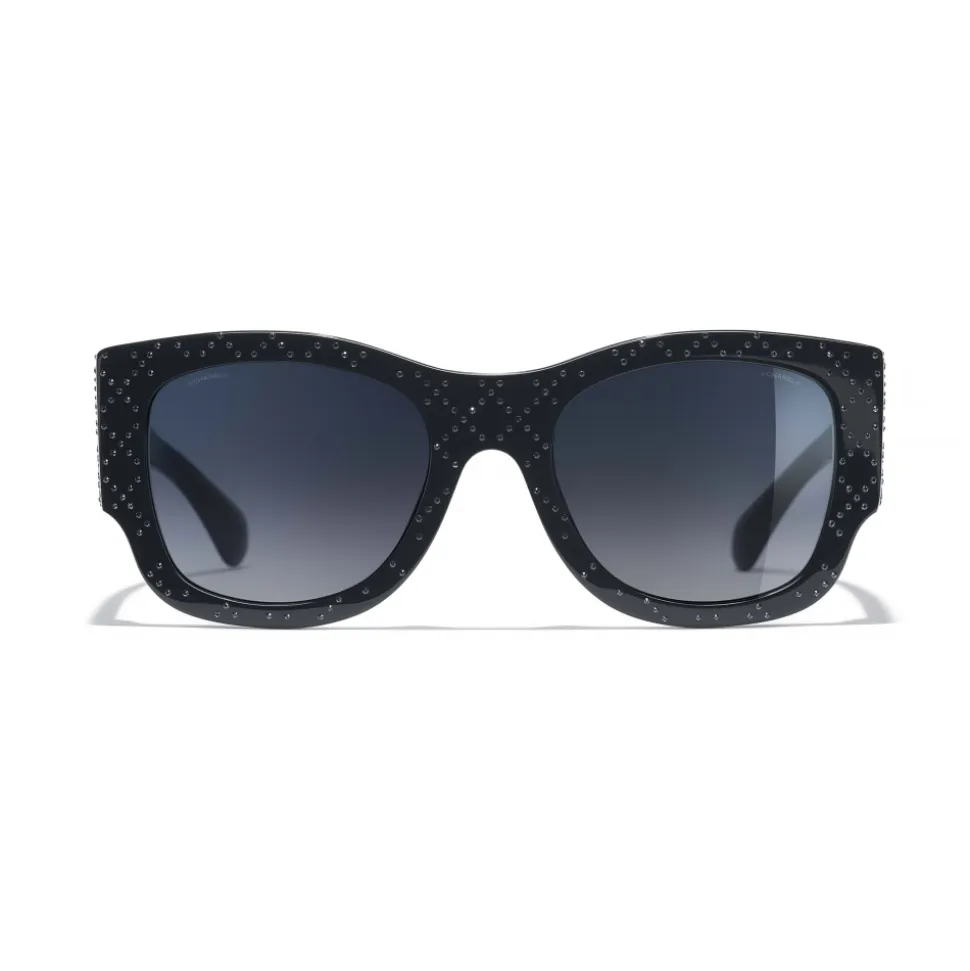 Chanel - Rectangle Sunglasses - Dark Blue Gradient - Chanel Eyewear - Avvenice