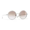 Chanel - Round Sunglasses - Silver Beige - Chanel Eyewear - Avvenice