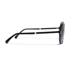 Chanel - Round Sunglasses - Black Gray - Chanel Eyewear - Avvenice