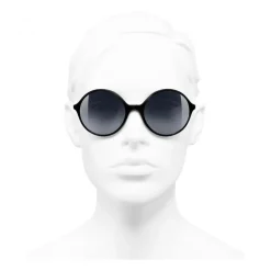 Chanel - Round Sunglasses - Black Gray - Chanel Eyewear - Avvenice