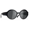Chanel - Round Sunglasses - Dark Blue Gray - Chanel Eyewear - Avvenice