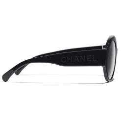 Chanel - Round Sunglasses - Dark Blue Gray - Chanel Eyewear - Avvenice