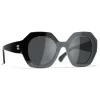 Chanel - Round Sunglasses - Black Gray - Chanel Eyewear - Avvenice