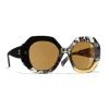 Chanel - Round Sunglasses - Black Yellow - Chanel Eyewear - Avvenice