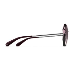 Chanel - Round Sunglasses - Silver Pink - Chanel Eyewear - Avvenice