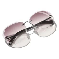 Chanel - Round Sunglasses - Silver Pink - Chanel Eyewear - Avvenice