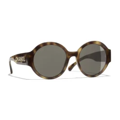 Chanel - Round Sunglasses - Tortoise Brown - Chanel Eyewear - Avvenice