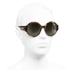 Chanel - Round Sunglasses - Tortoise Brown - Chanel Eyewear - Avvenice