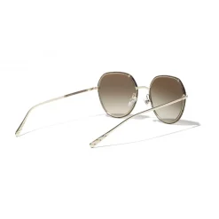 Chanel - Round Sunglasses - Gold Tortoise Brown - Chanel Eyewear - Avvenice