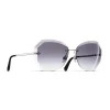 Chanel - Round Sunglasses - Silver Gray - Chanel Eyewear - Avvenice
