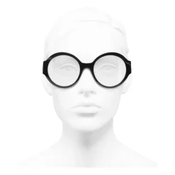 Chanel - Round Sunglasses - Black Transparent - Chanel Eyewear - Avvenice