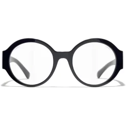 Chanel - Round Sunglasses - Dark Blue Transparent - Chanel Eyewear - Avvenice