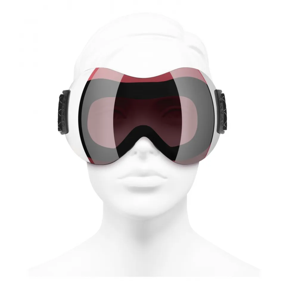 Chanel - Shield Sunglasses - Ski Googles - Black Pink Mirror - Chanel Eyewear - Avvenice