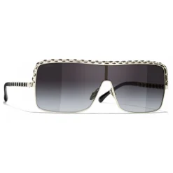 Chanel - Shield Sunglasses - Gray Gradient - Chanel Eyewear - Avvenice
