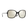 Chanel - Square Sunglasses - Black White Gold - Chanel Eyewear - Avvenice