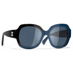 Chanel - Square Sunglasses - Black Blue - Chanel Eyewear - Avvenice