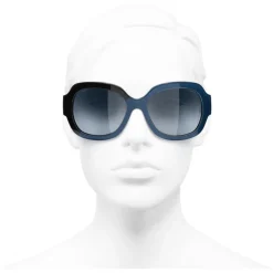 Chanel - Square Sunglasses - Black Blue - Chanel Eyewear - Avvenice
