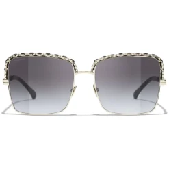 Chanel - Square Sunglasses - Gray Gradient - Chanel Eyewear - Avvenice